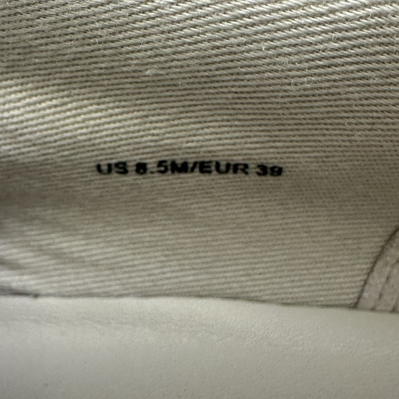 Vince Benfield Off-White Leather Platform Lace Up Sneakers Womens 8.5M New $250 - Picture 10 of 11